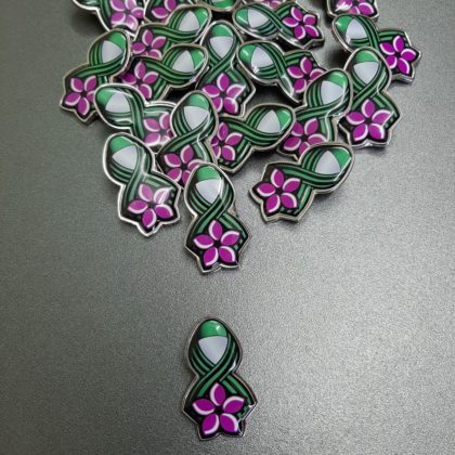 Ramonda nathaliae lapel pin